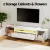Artiss 180cm White TV Entertainment Unit with Storage Drawers, Cabinets, RGB LED Lights, High Gloss Finish, E1 Board