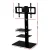 Artiss TV Stand Mount Bracket for 32"-70" TVs, 3 Tier Tempered Glass Shelves, Swivel, Adjustable Height, Black