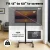Artiss Universal Mobile TV Stand for 13-50" Screens, Adjustable Height, Steel Frame, Lockable Wheels, Black