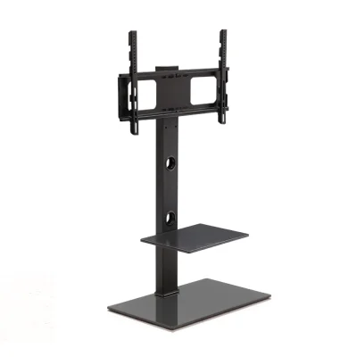Artiss TV Floor Stand Mount Bracket for 32"-70" LED LCD, 2 Tiers, Adjustable Height, Swivel, Glass Base, Black Artiss TV Floor Stand Mount Bracket for 32"-70" LED LCD, 2 Tiers, Adjustable Height, Swivel, Glass Base, Black