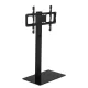 Artiss TV Stand Mount Bracket for 32"-70" LED LCD, Height Adjustable, 35° Swivel, Glass Shelf, Cable Management, Black