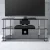Artiss Black TV Stand with 3-Tier Tempered Glass Shelves, 1000mm x 390mm x 500mm, Supports Up to 40kg, Easy