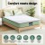 Giselle Bedding LEAF 25cm Memory Foam Mattress Double, Cool Gel, Charcoal Foam, Bamboo Cover, Zipped, Firm 7.0