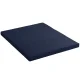 Giselle Bedding Foldable Foam Mattress Double Blue, 4-Fold Portable Floor Mat, High-Density, 197x140cm, Washable Cover