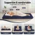 Giselle Bedding Foldable Foam Mattress Double Blue, 4-Fold Portable Floor Mat, High-Density, 197x140cm, Washable Cover Giselle Bedding Foldable Foam Mattress Double Blue, 4-Fold Portable Floor Mat, High-Density, 197x140cm, Washable Cover