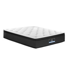 Giselle Bedding 34cm Euro Top Double Mattress - Medium Firm, Hypo-Allergenic, 7-Zone Pocket Springs, Belgium Fabric