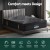 Giselle Bedding 35cm Double Mattress - Bamboo Charcoal, Medium-Firm Euro Top, Pocket Spring, Breathable Fabric