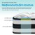 Giselle Bedding Rumba Series 24cm Ultra Firm Double Mattress with Pocket Springs & High-Density Foam for Optimal Support