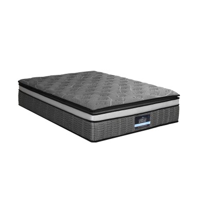 Giselle Bedding Camille 34cm Double Mattress, Double Layer Pocket Spring, Bamboo Fabric, Medium Firm, 9-Zone Support