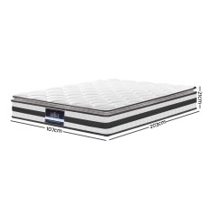 Giselle Bedding 21cm Pillow Top Mattress King Single, Medium Firm, Bonnell Spring, Hypo-allergenic, Breathable Giselle Bedding 21cm Pillow Top Mattress King Single, Medium Firm, Bonnell Spring, Hypo-allergenic, Breathable