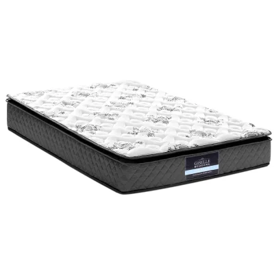 Giselle Bedding Rocco Series King Single Mattress: 24cm Pillow Top, Medium Firm, 5-Zone Bonnell Spring, Hypoallergenic
