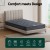 Giselle Bedding Serena 16cm King Single Tight Top Mattress - Medium Firm, Bonnell Spring Core, Hypo-Allergenic, Grey