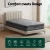 Giselle Bedding Reverie Euro Top 26cm King Single Mattress - Medium Firm, Pocket Springs, Memory Foam, Hypo-Allergenic
