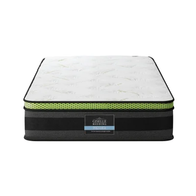 Giselle Bedding Tiberius King Single Mattress 30cm Cool Gel Memory Foam Pocket Spring, Medium Firm, Hypoallergenic