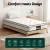 Giselle Bedding Elysium Series 22cm King Single Mattress - Velvet Euro Top, Medium-Firm, Pocket Spring, Hypoallergenic