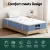 Giselle Bedding Snow Series 25cm King Single Mattress – Medium Firm, Bamboo Euro Top, Pocket Springs, 5-Year Warranty