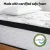 Giselle Bedding Verve Series 30cm Euro Top King Single Mattress, Medium Firm, Pocket Spring, High Density Foam