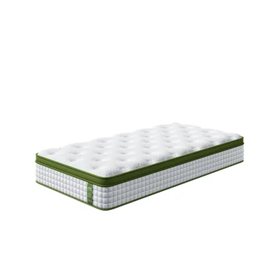 BedStory King Single Hybrid Mattress - 30cm Cooling Gel Memory Foam, 5 Zone Pocket Springs, Medium-Firm Support