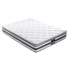 Giselle Bedding 21cm King Pillow Top Mattress - Medium Firm Bonnell Spring Core, Quilted Fabric, Hypo-Allergenic Comfort