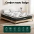Giselle Bedding Como Series Euro Top Mattress, 32cm Thick, Super King, 5 Zoned Pocket Springs, Medium Firm, Luxury Sleep
