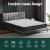 Giselle Bedding 16cm King Mattress, Medium Firm, Bonnell Spring, High-Density Foam, Hypoallergenic, 5-Year Warranty