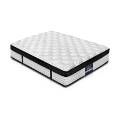 Giselle Bedding 31cm King Euro Top Mattress - Plush Comfort, 5-Zone Pocket Springs, Medium Firmness, Hypoallergenic
