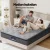 Giselle Bedding DOVE Series King Mattress 26cm Euro Top Natural Latex Foam, Bamboo Charcoal, Medium Firm Support