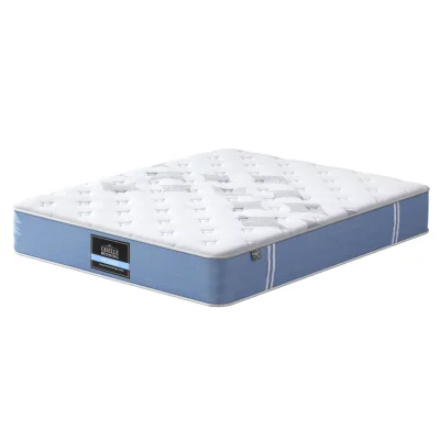 Giselle Bedding Snow Series King Mattress - 25cm Medium Firm Euro Top with Bamboo Fibre, Pocket Springs, 5-Year Warranty
