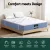 Giselle Bedding Snow Series King Mattress - 25cm Medium Firm Euro Top with Bamboo Fibre, Pocket Springs, 5-Year Warranty