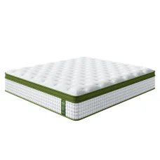 BedStory 34cm King Latex Hybrid Mattress - Medium Firm, 5-Zone Support, Breathable Cover, CertiPUR-US Certified