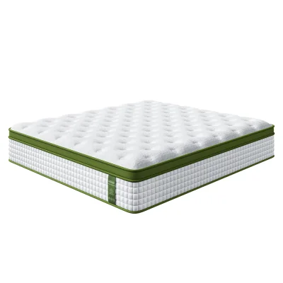 BedStory 34cm King Latex Hybrid Mattress - Medium Firm, 5-Zone Support, Breathable Cover, CertiPUR-US Certified