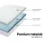 Giselle Bedding Memory Foam Mattress Topper Queen 7-Zone 5cm, Bamboo Cover, Washable, Contoured, Breathable