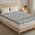 Giselle Bedding 8cm Memory Foam Mattress Topper Queen, 7-Zone Graphite, Bamboo Cover, Anti-Skid Base, Washable