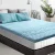 Giselle Bedding Memory Foam Mattress Topper King Single 8cm 7-Zone, Bamboo Cover, Open Cell, Washable, Blue