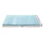 Giselle Bedding Memory Foam Mattress Topper King Single 8cm 7-Zone, Bamboo Cover, Open Cell, Washable, Blue