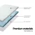 Giselle Bedding Memory Foam Mattress Topper King Single 8cm 7-Zone, Bamboo Cover, Open Cell, Washable, Blue