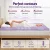 Giselle Bedding King 8cm Memory Foam Topper - Lavender Infused, 7-Zone Support, Bamboo Cover, Egg Crate Design