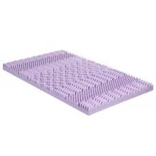 Giselle Bedding 8cm Memory Foam Mattress Topper, Lavender Infused, Bamboo Cover, 7-Zone Support, Single Size