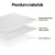 Giselle Bedding Memory Foam Mattress Topper Double 8cm 7-Zone Airflow Pad, Removable Cover, White, 190x137cm Giselle Bedding Memory Foam Mattress Topper Double 8cm 7-Zone Airflow Pad, Removable Cover, White, 190x137cm
