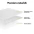 Giselle Bedding Memory Foam Mattress Topper King 8cm 7-Zone Airflow Pad, Pillowtop, Removable Cover, White