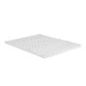 Giselle Bedding Memory Foam Mattress Topper King 8cm 7-Zone Airflow Pad, Pillowtop, Removable Cover, White