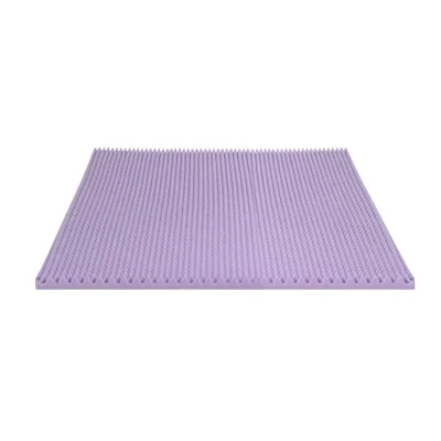 Giselle Bedding 5cm Lavender-Infused Memory Foam King Mattress Topper, Egg Crate Design for Breathable Comfort