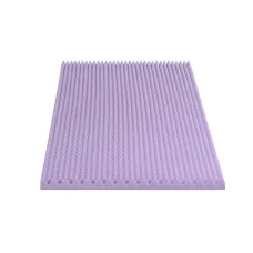 Giselle Bedding 5cm Lavender Infused Memory Foam Mattress Topper Single, Egg Crate, Breathable Pressure Relief