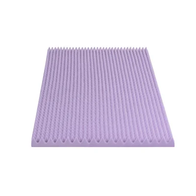 Giselle Bedding 5cm Lavender Infused Memory Foam Mattress Topper Single, Egg Crate, Breathable Pressure Relief