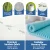 Giselle Bedding 8cm Gel Memory Foam Mattress Topper Double, Egg Crate Bamboo Cover, Pressure Relief, Breathable