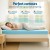 Giselle 12cm Memory Foam Mattress Topper Single, Cool Gel, Bamboo Cover, Ventilated, Pressure Relief, Anti-Skid
