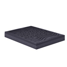 Giselle Bedding 3-Zone Pillowtop Mattress Topper, Double Size, Charcoal, 4.5cm, Microfibre, Breathable, Machine Washable