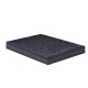 Giselle Bedding 3-Zone Pillowtop Mattress Topper, Double Size, Charcoal, 4.5cm, Microfibre, Breathable, Machine Washable