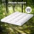 Giselle Bedding Mattress Topper Double 10cm Bamboo Blend Pillowtop, Microfibre Cover, Hypoallergenic, 190x137cm