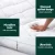Giselle Bedding Mattress Topper Double 10cm Bamboo Blend Pillowtop, Microfibre Cover, Hypoallergenic, 190x137cm